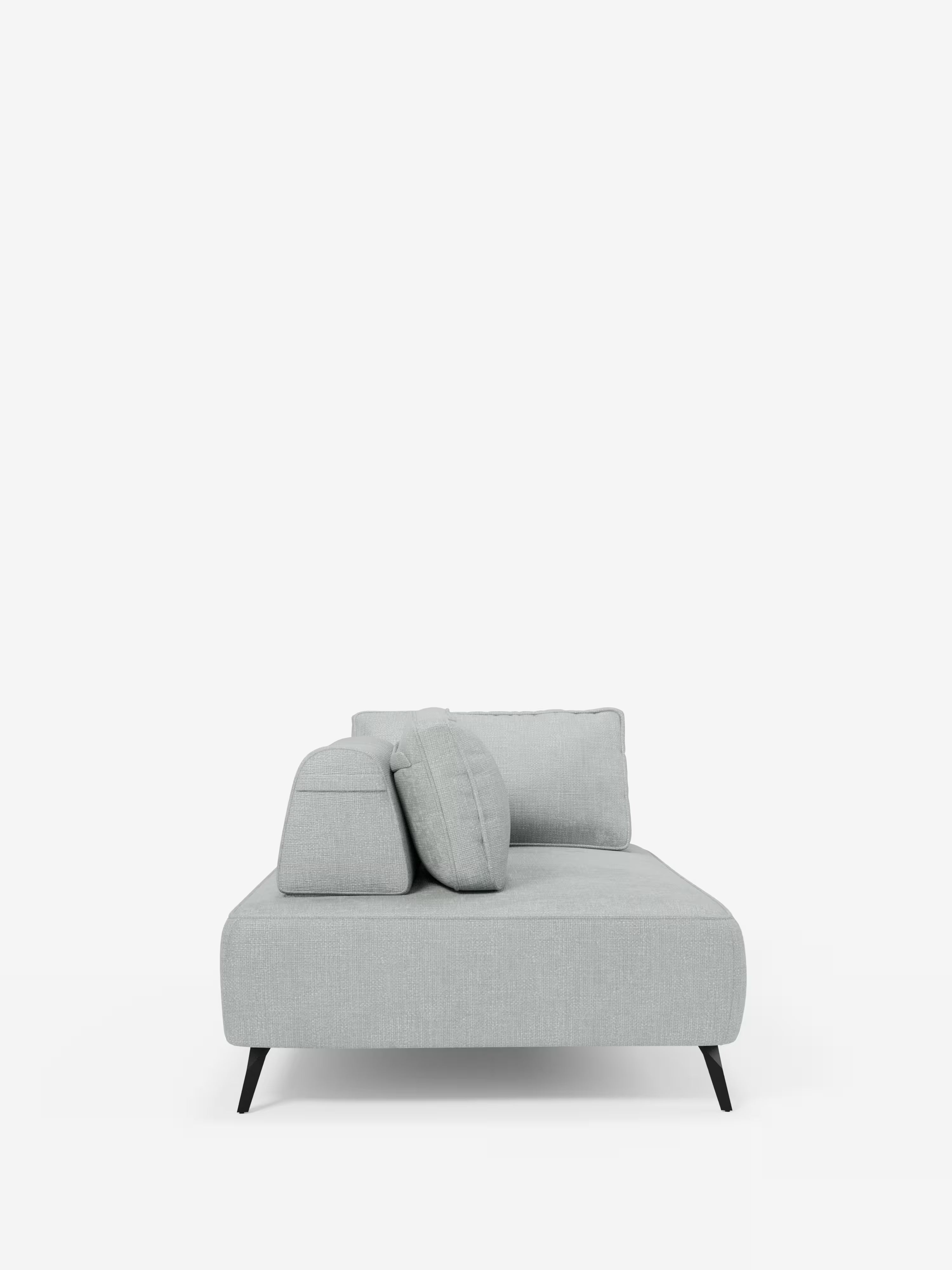 Volta divano modulare con schienali mobili e funzione letto in elegante ciniglia impermeabile