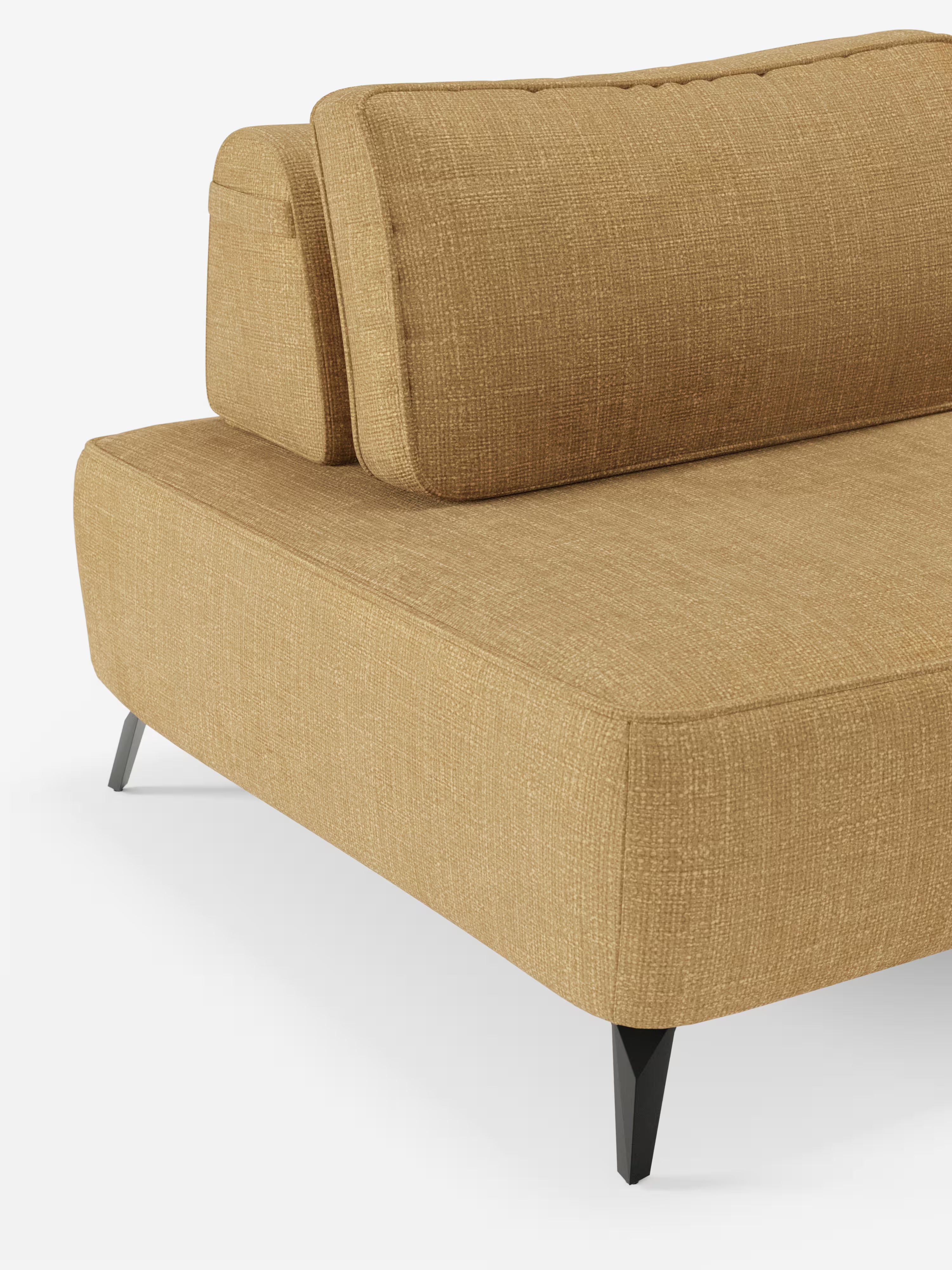 Volta divano modulare con schienali mobili e funzione letto in elegante ciniglia impermeabile