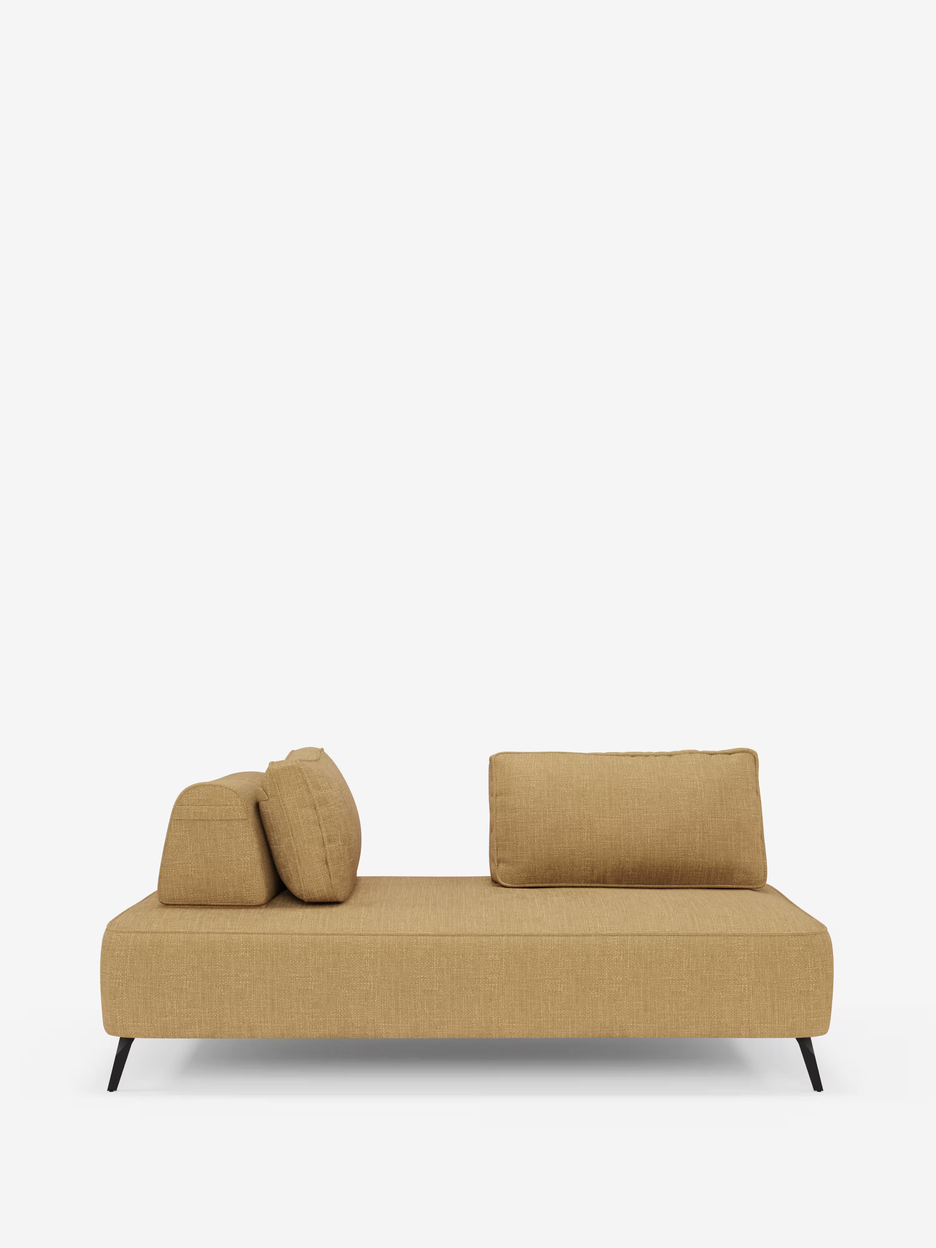 Volta divano modulare con schienali mobili e funzione letto in elegante ciniglia impermeabile