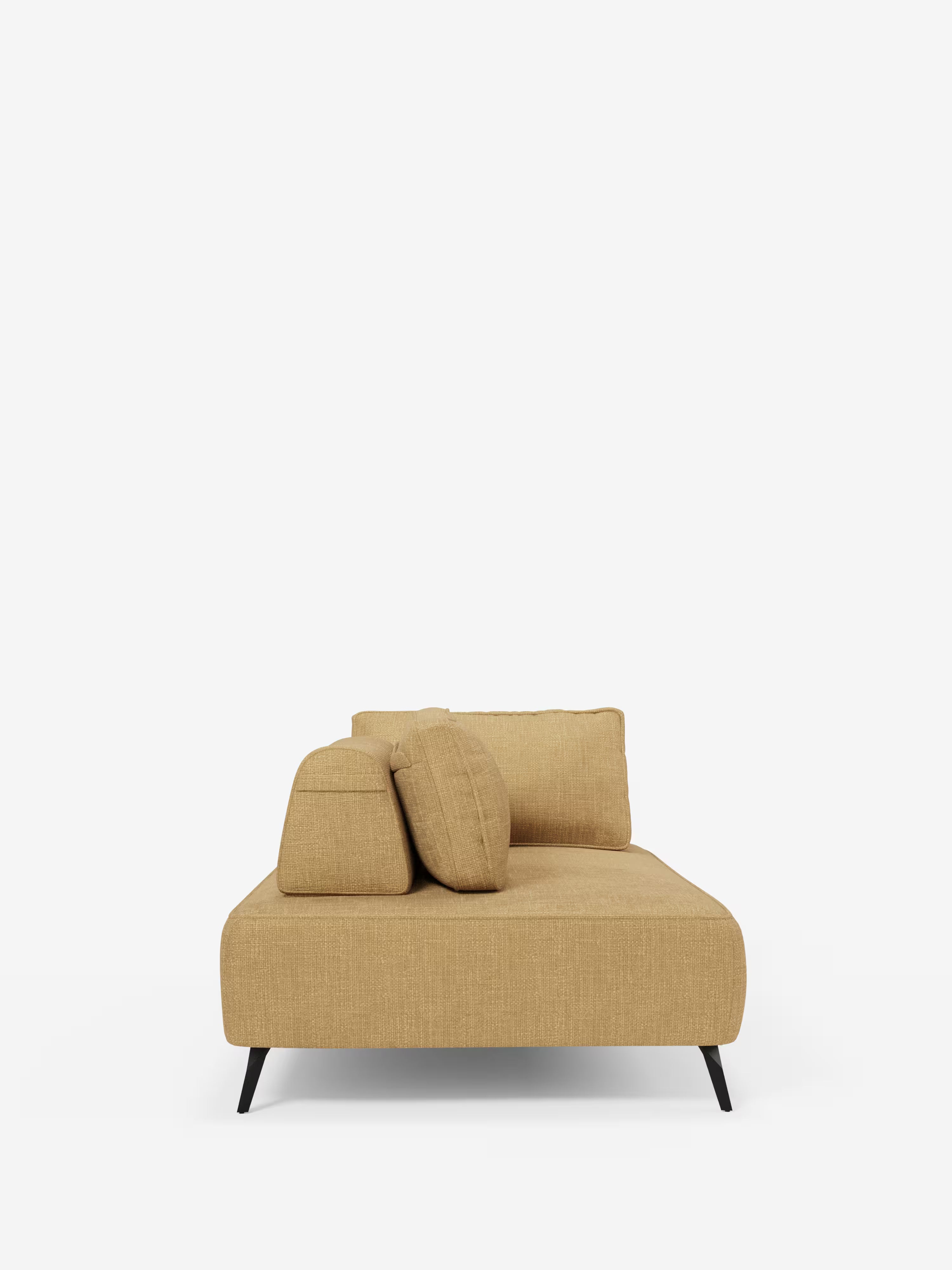 Volta divano modulare con schienali mobili e funzione letto in elegante ciniglia impermeabile