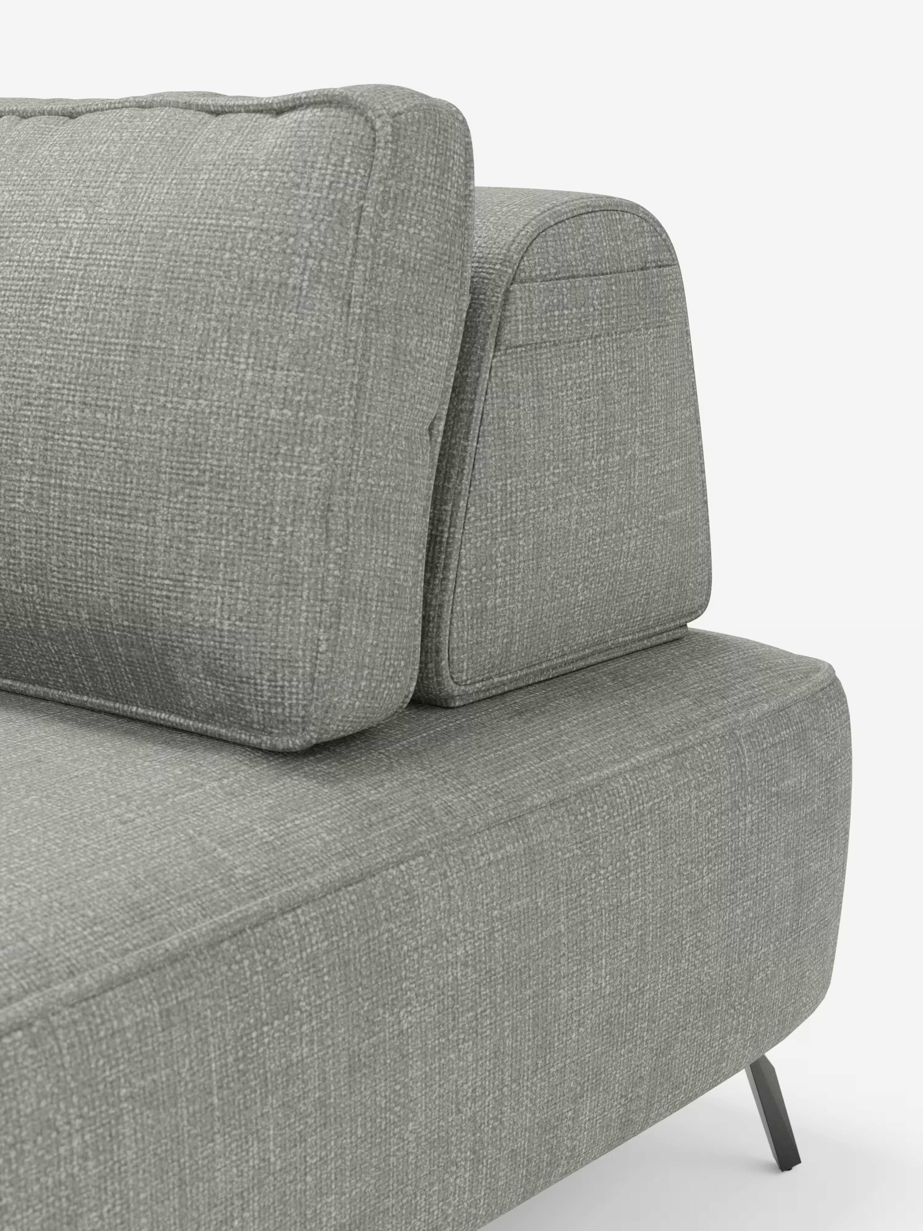 Volta divano modulare con schienali mobili e funzione letto in elegante ciniglia impermeabile