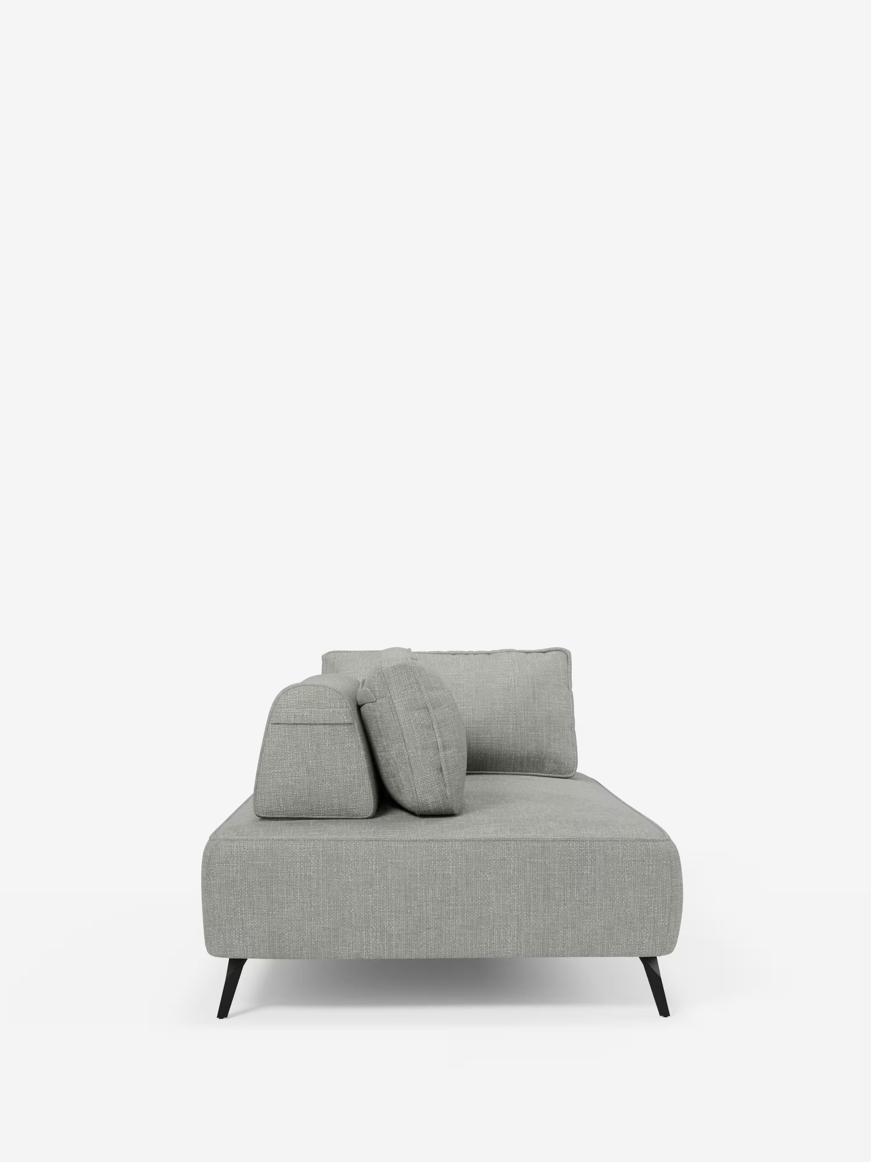 Volta divano modulare con schienali mobili e funzione letto in elegante ciniglia impermeabile
