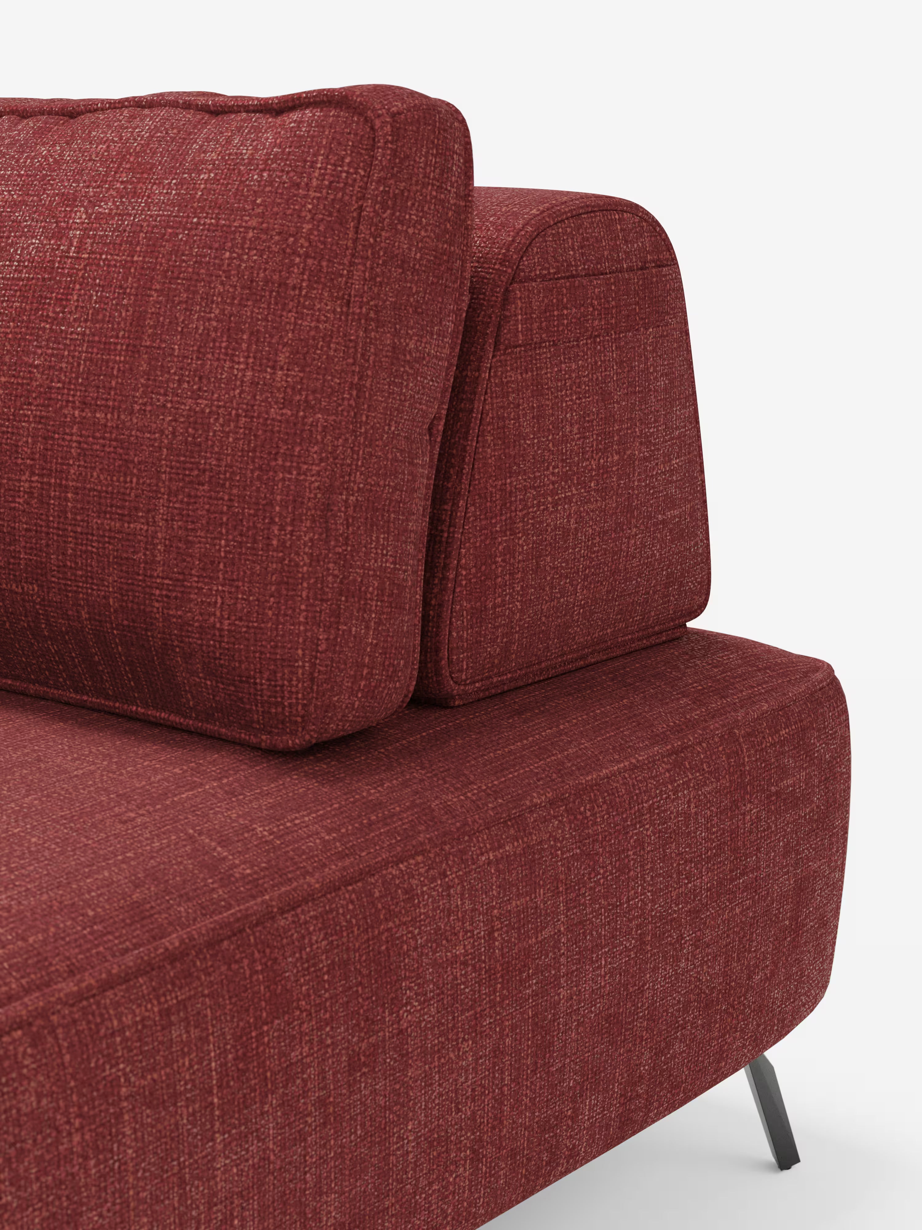 Volta divano modulare con schienali mobili e funzione letto in elegante ciniglia impermeabile