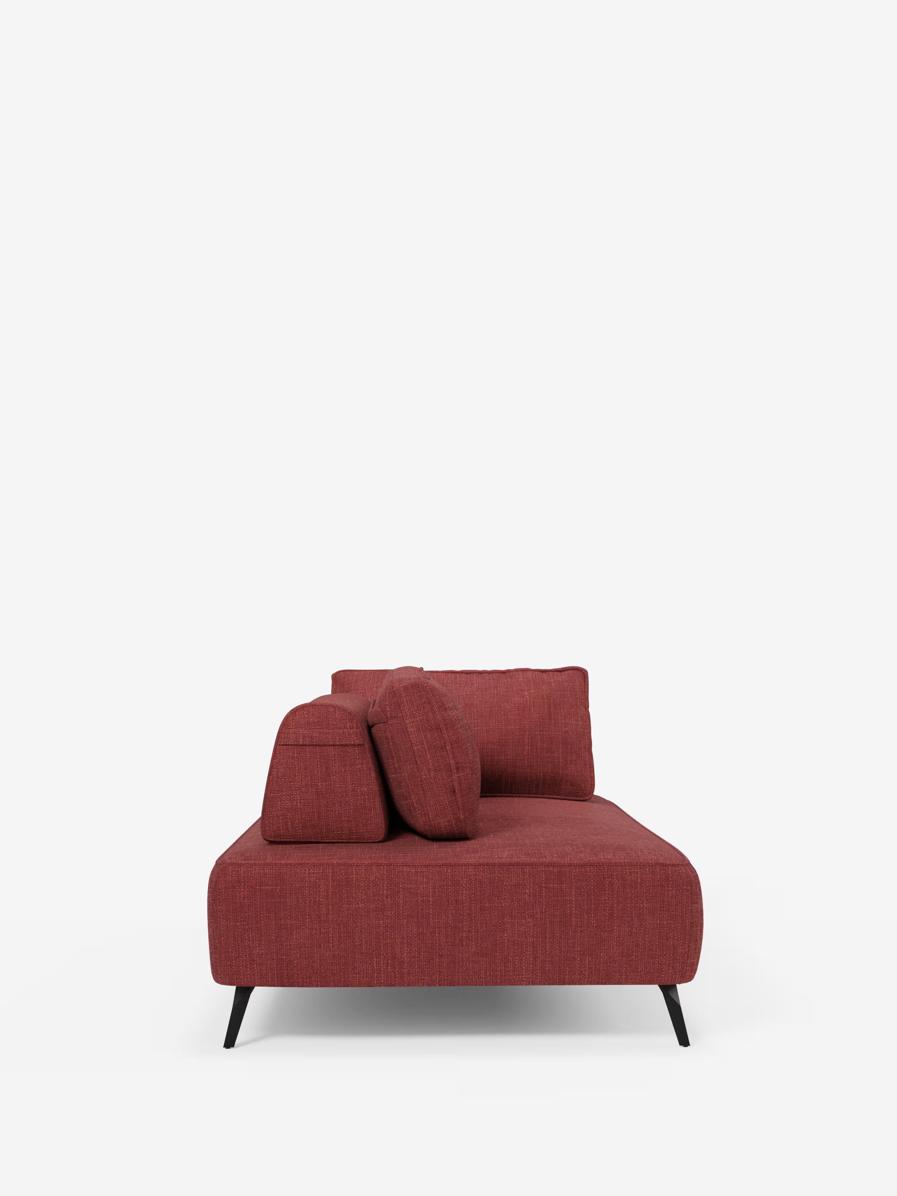 Volta divano modulare con schienali mobili e funzione letto in elegante ciniglia impermeabile