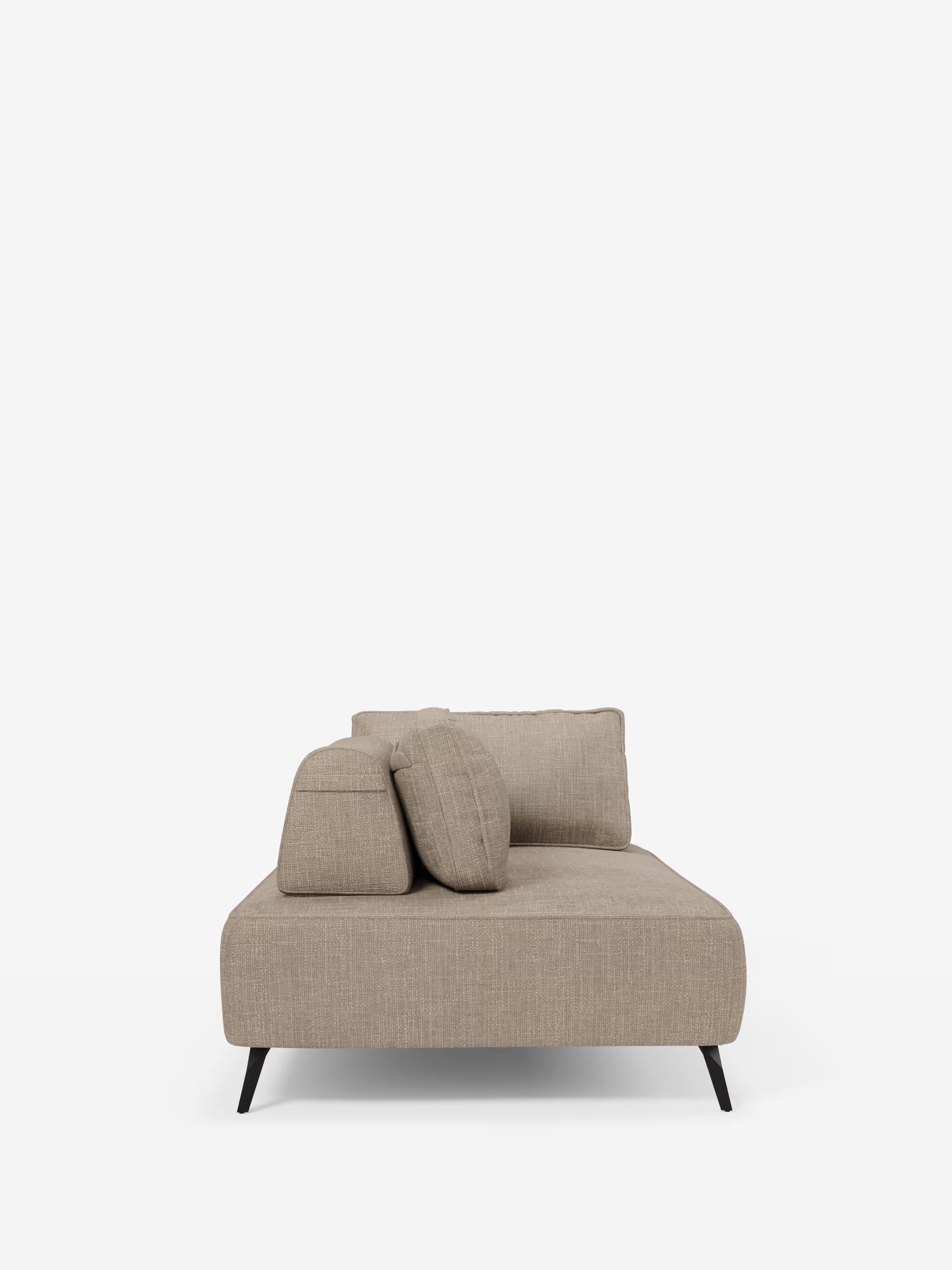 Volta divano modulare con schienali mobili e funzione letto in elegante ciniglia impermeabile