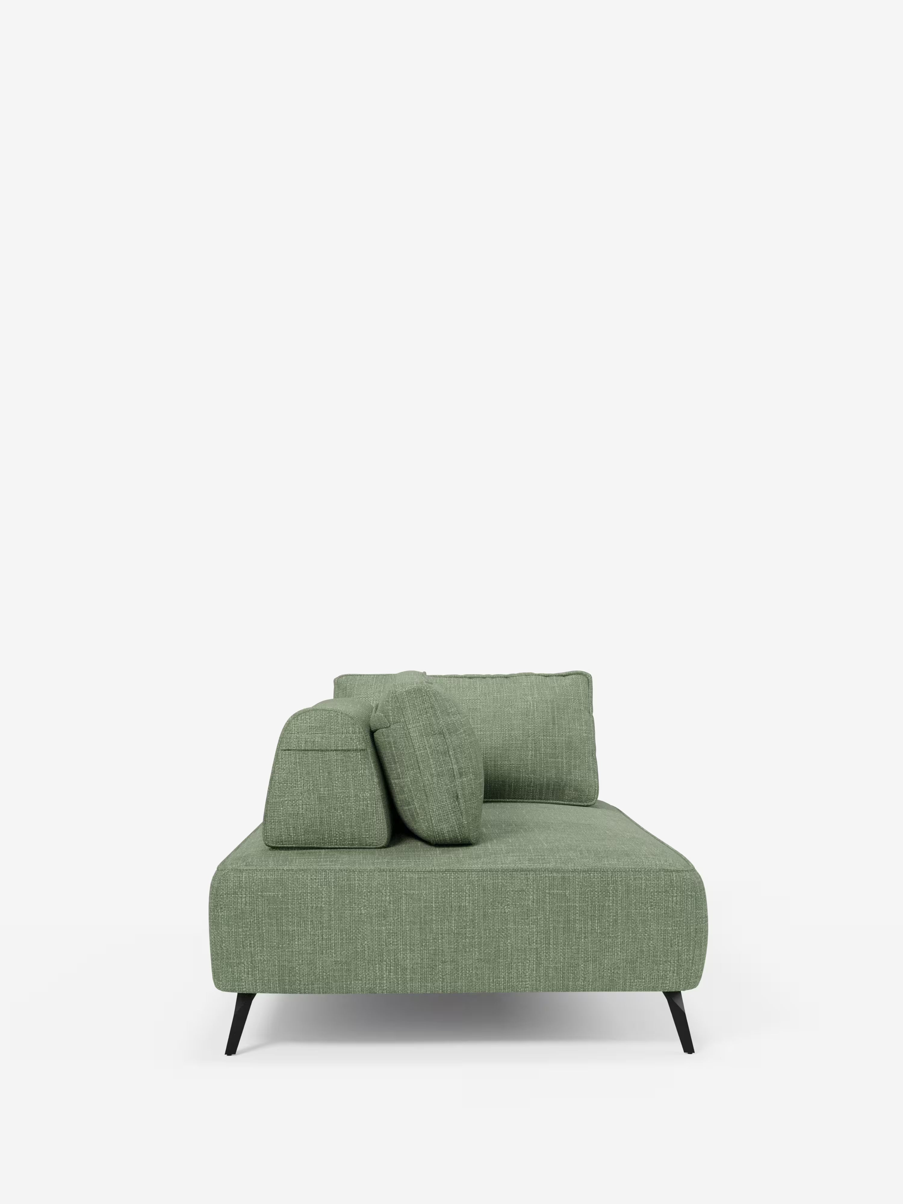 Volta divano modulare con schienali mobili e funzione letto in elegante ciniglia impermeabile
