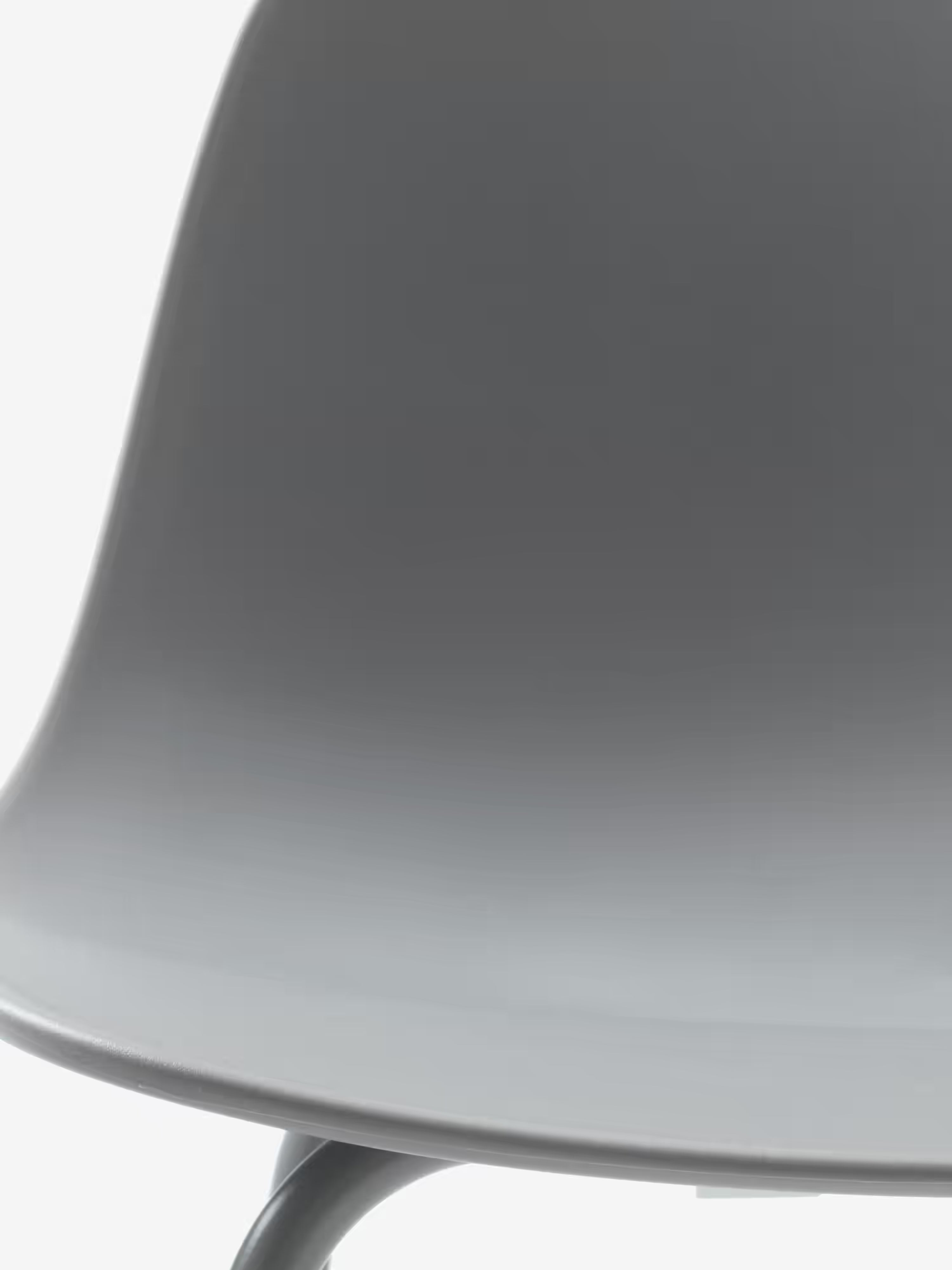 Whitby Tabouret en polypropylène avec pieds en métal coordonnés - design moderne
