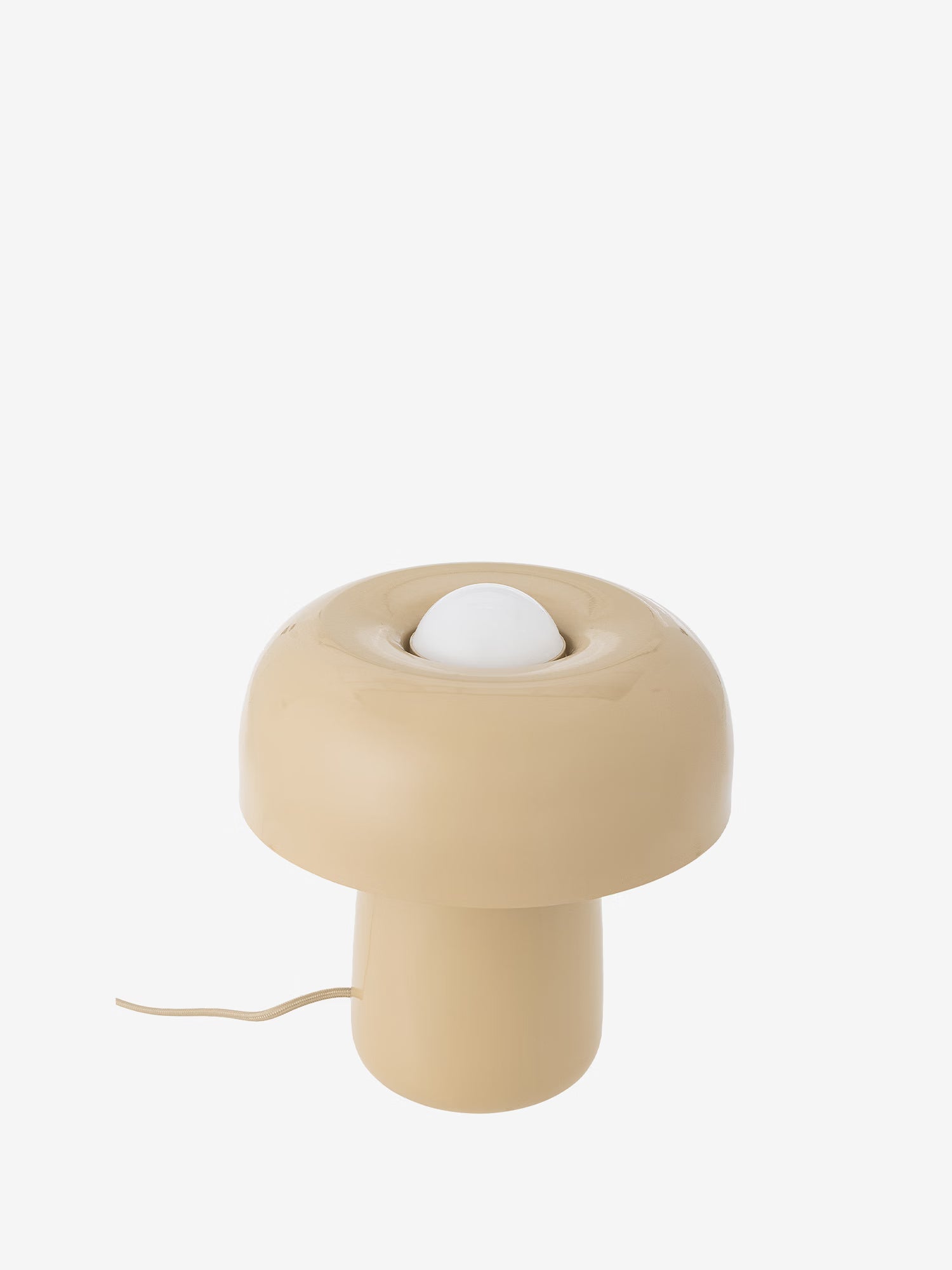 Ylva moderne Lampe de table en métal beige - design champignon