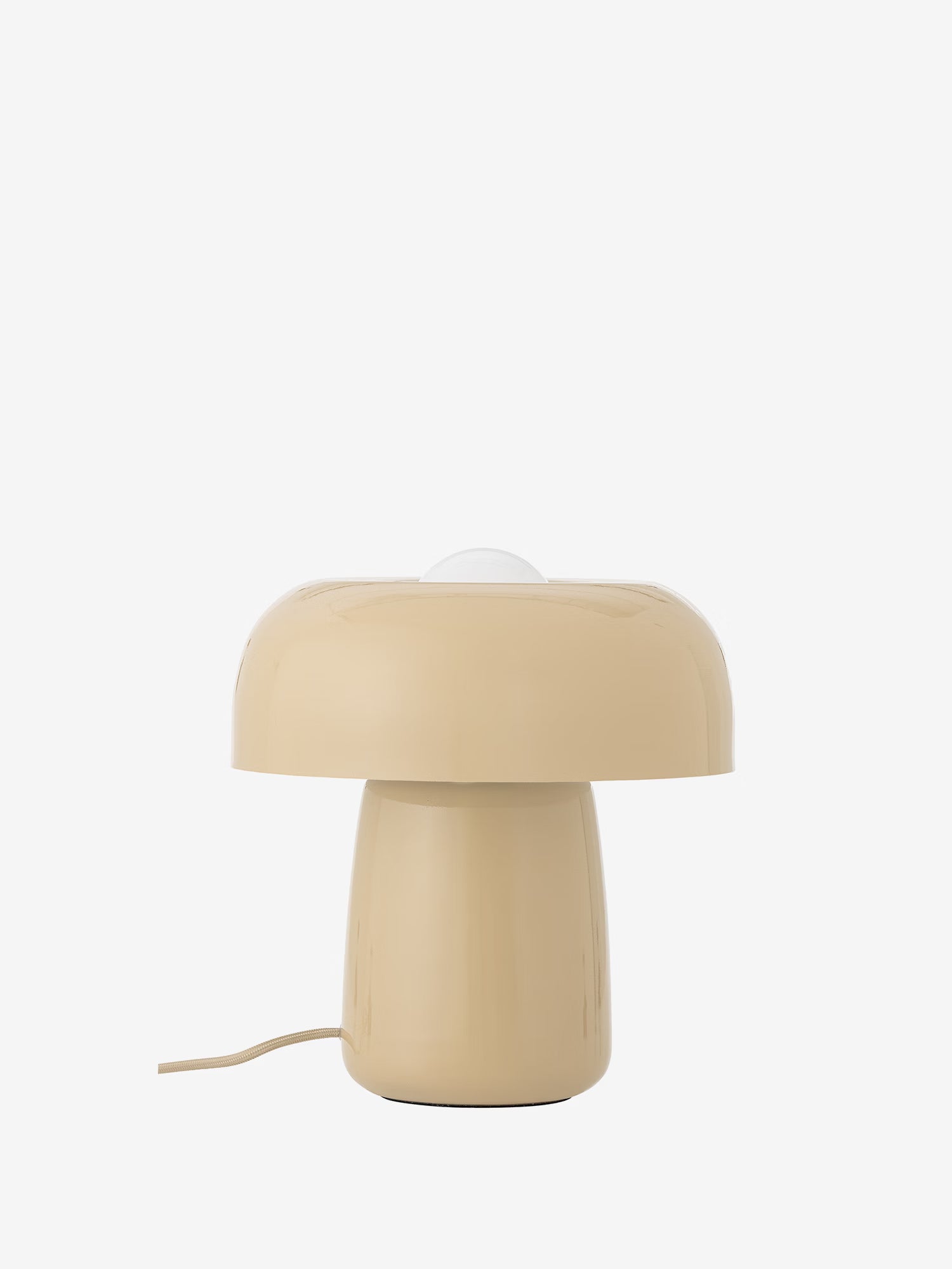 Ylva moderne Lampe de table en métal beige - design champignon